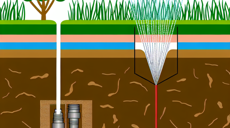 how deep do you bury sprinkler lines