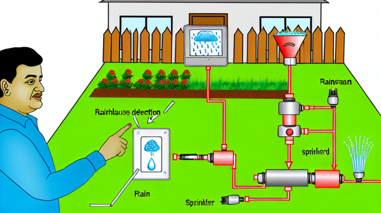 how does rain sensor work on sprinkler system