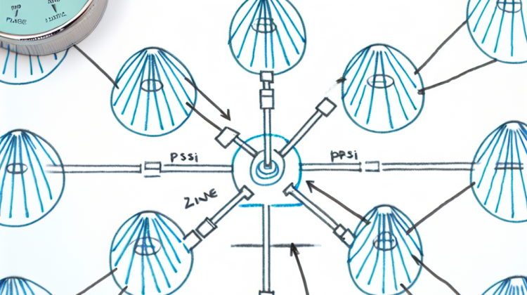 how many sprinkler heads per zone with 45 psi