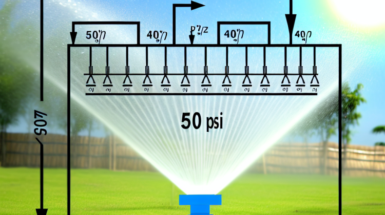 how many sprinkler heads per zone with 50 psi