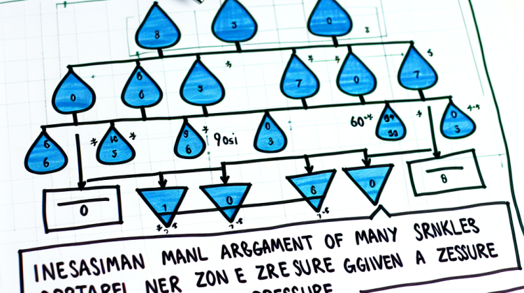 how many sprinkler heads per zone with 80 psi