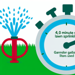 how much water does a sprinkler use per minute