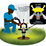 how to adjust k2 pro sprinkler head