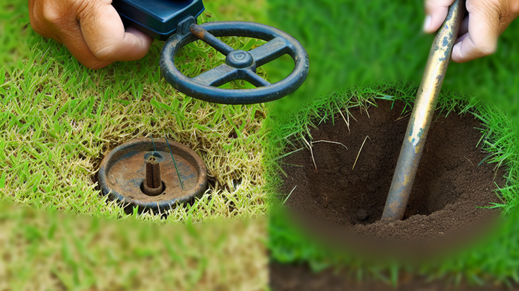 how to find buried sprinkler head