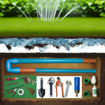 how to fix broken sprinkler pipe underground