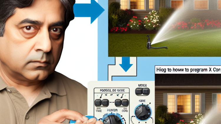 how to program hunter x core sprinkler system