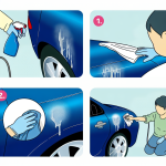 how to remove sprinkler stains from car