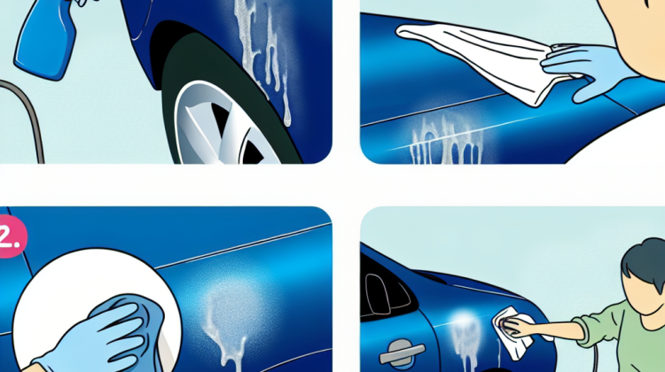 how to remove sprinkler stains from car