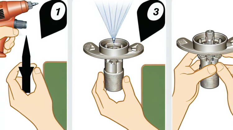 how to replace hunter sprinkler head nozzle