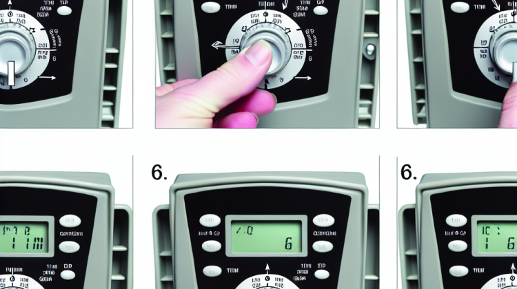 how to set the timer on a sprinkler system