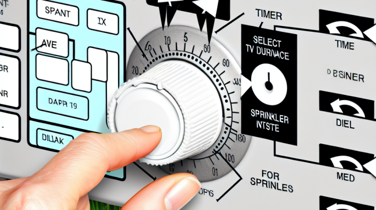 how to set timer for sprinkler system