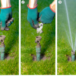 how to straighten a sprinkler head