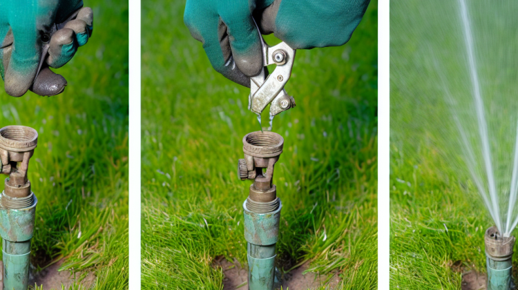 how to straighten a sprinkler head